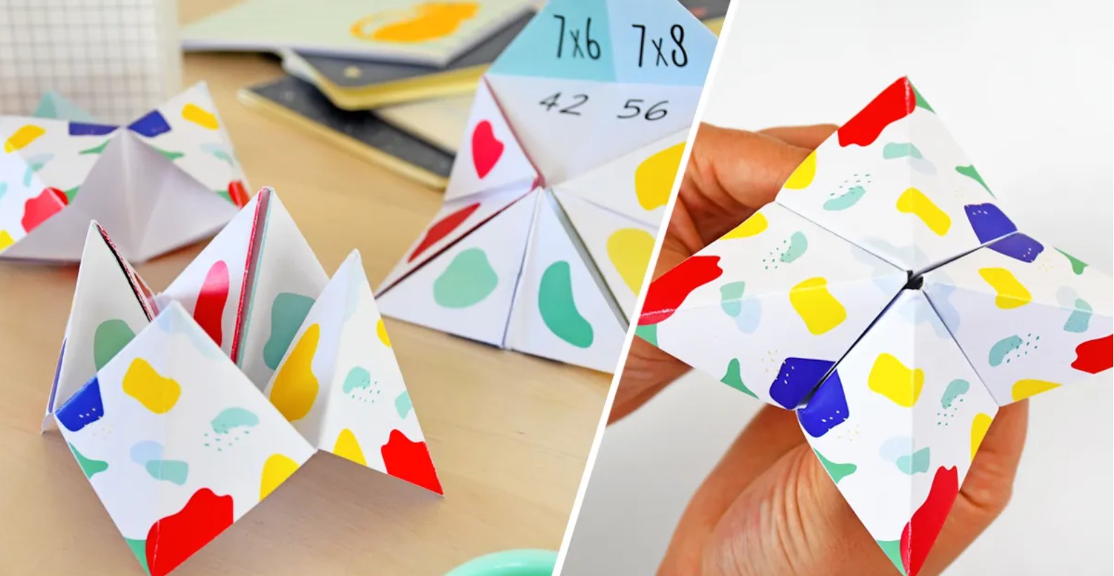 Шаг 7. Оригами с таблицей умножения