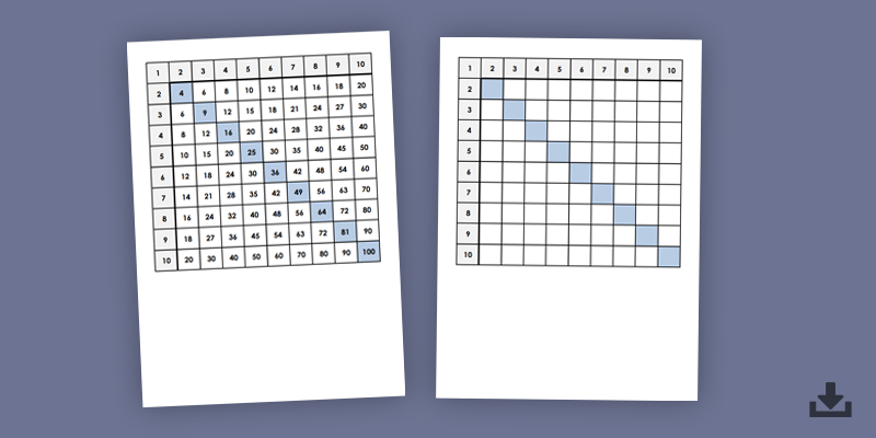 Игровая таблица умножения (карточки) | Блог 4brain